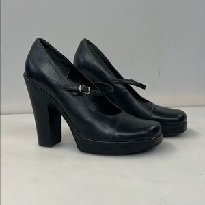 True vintage 90s Bakers platform Maryjane’s size 10 Elegant Black Women's Heels